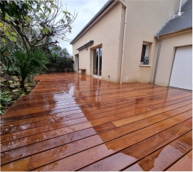 Terrasse et aménagement extérieur bois à Baguer-Morvan